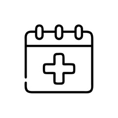 Medical Appointment Calendar Icon Design