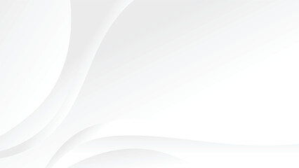 abstract white background with smooth swirl lines decoration
