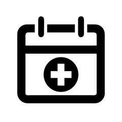 Medical Appointment Calendar Icon Design