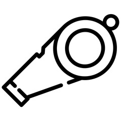 Referee whistle icon
