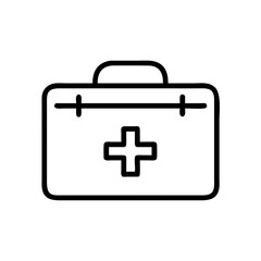Obraz premium Medical Kit First Aid Icon Design