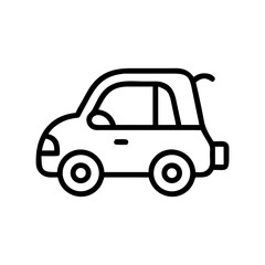 Fototapeta premium Mini Car Ride-On Toy Icon Design