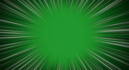 Abstract Green Radial Burst: A Dynamic Zoom Effect Background