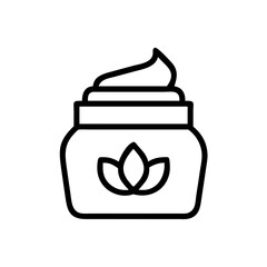 Organic Cream Jar Icon Design