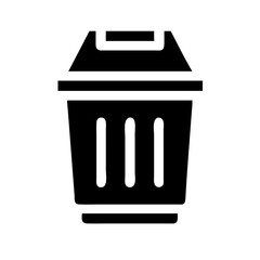 Outdoor Trash Bin Icon Design