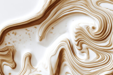 Coffee Foam Close-up.