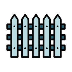 Picket Fence for Playground Icon Design