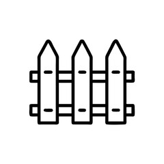 Picket Fence for Playground Icon Design