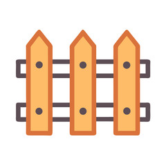 Picket Fence for Playground Icon Design