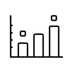 Polling Bar Graph Results Icon Design