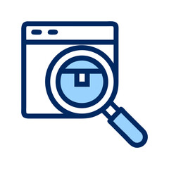 Product Search Magnifying Glass Icon Design