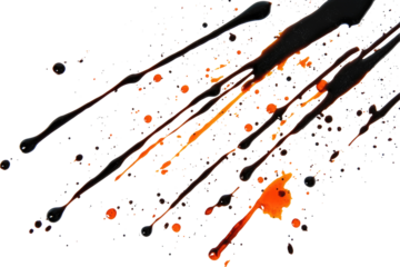 Abstract Splashes of Liquid Colors