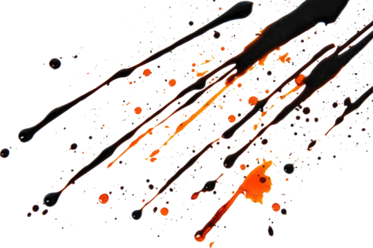 Abstract Splashes of Liquid Colors