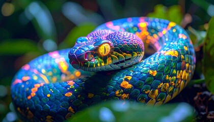 colorful snake wallpaper