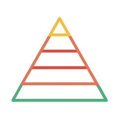 Pyramid Hierarchy Levels Icon Design