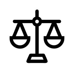 Scales of Justice Balance Icon Design