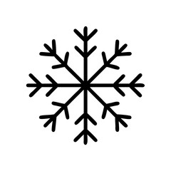 Snowflake Winter Weather Symbol Icon Design
