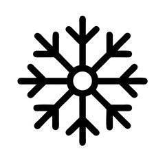 Snowflake Winter Weather Symbol Icon Design