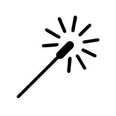 Sparkler Firework Stick Celebration Icon Design