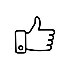 Obraz premium Thumbs Up Approval Gesture Icon Design