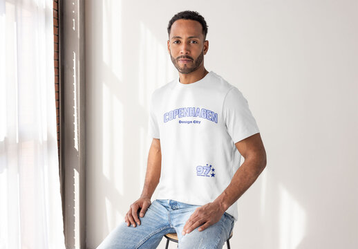 Short Sleeve T-Shirt Mockup Template
