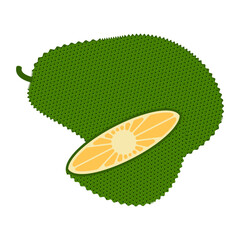 svg illustration of asian tropical fruits