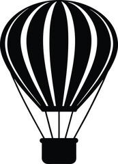 Fototapeta premium hot air balloon basket on white background .eps