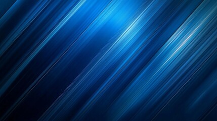 Dynamic Blue Abstract Background With Smooth Flowing Lines and Gradients Creating a Sense of Motion and Depth Throughout the Visual Space