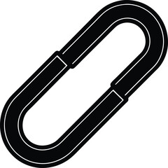 magnet with paperclips on white background  .eps