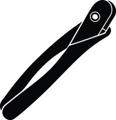 nail clippers on white background 