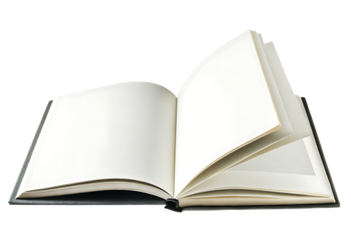 Open book isolated on white background PNG