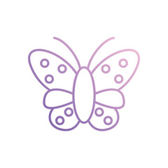 Butterfly  icon vector stock illustration