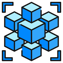 Array Filled line Icon