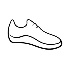 minimalist sporty shoe vector art silhouette