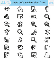 Simple media icons set. Universal media icon to use for