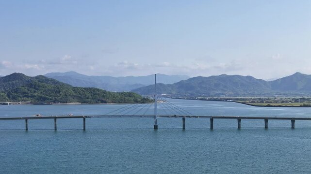 山口県山口市にある周防大橋 & きららドームを撮影しました。