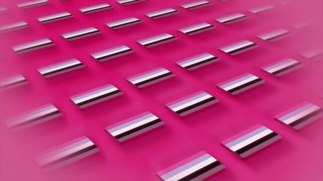 Apressexual Flags in a Grid, Seamless Loop, Pride Concept