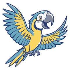 Naklejka premium Bird Mascot Illustration Adobe Illustrator Artwork