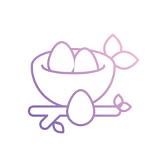 Nest icon vector stock illustration