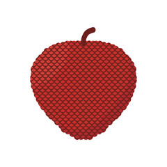  vector illustration of Asian tropical fruits