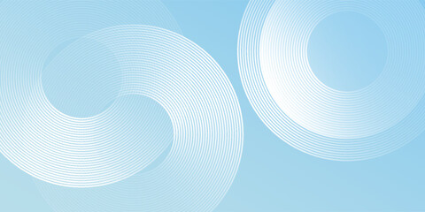 Minimalist banner background pastel colorful blue and white gradations abstract modern design simple