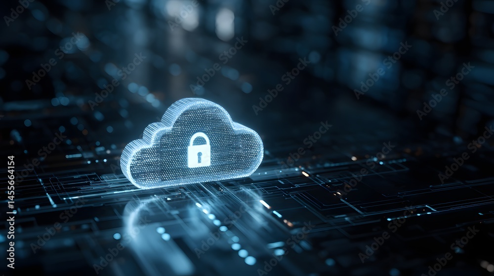 Poster revolutionizing data storage unleashing the power of cloud computing with advanced holographic techn