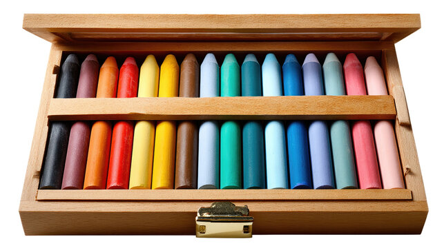Pastel Crayon Set in Wooden Box - Powered by Adobe