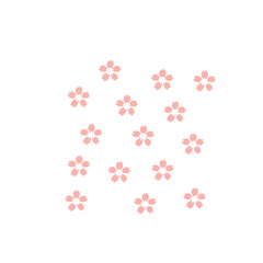 cherry blossom leaf pattern background