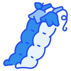 Green Bean Blue Icon