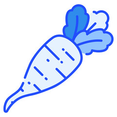 Radish Blue Icon