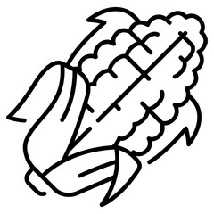 Corn Line Icon