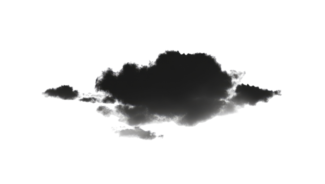 Dark, ominous cloud formation