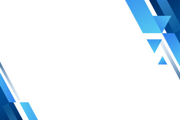 Tech blue gradient frame background vector illustration