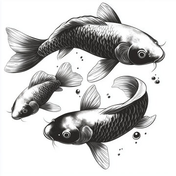 Madai fish drawing